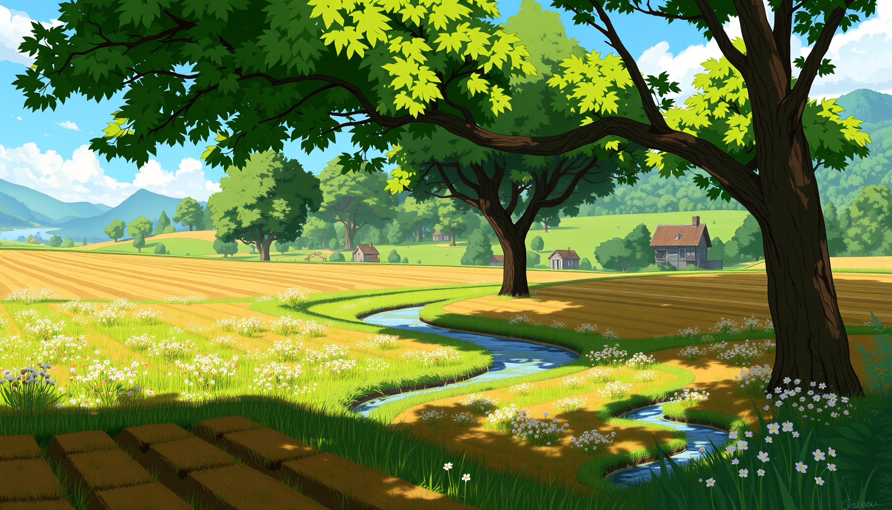 Aka Mori Character Life Simulation by