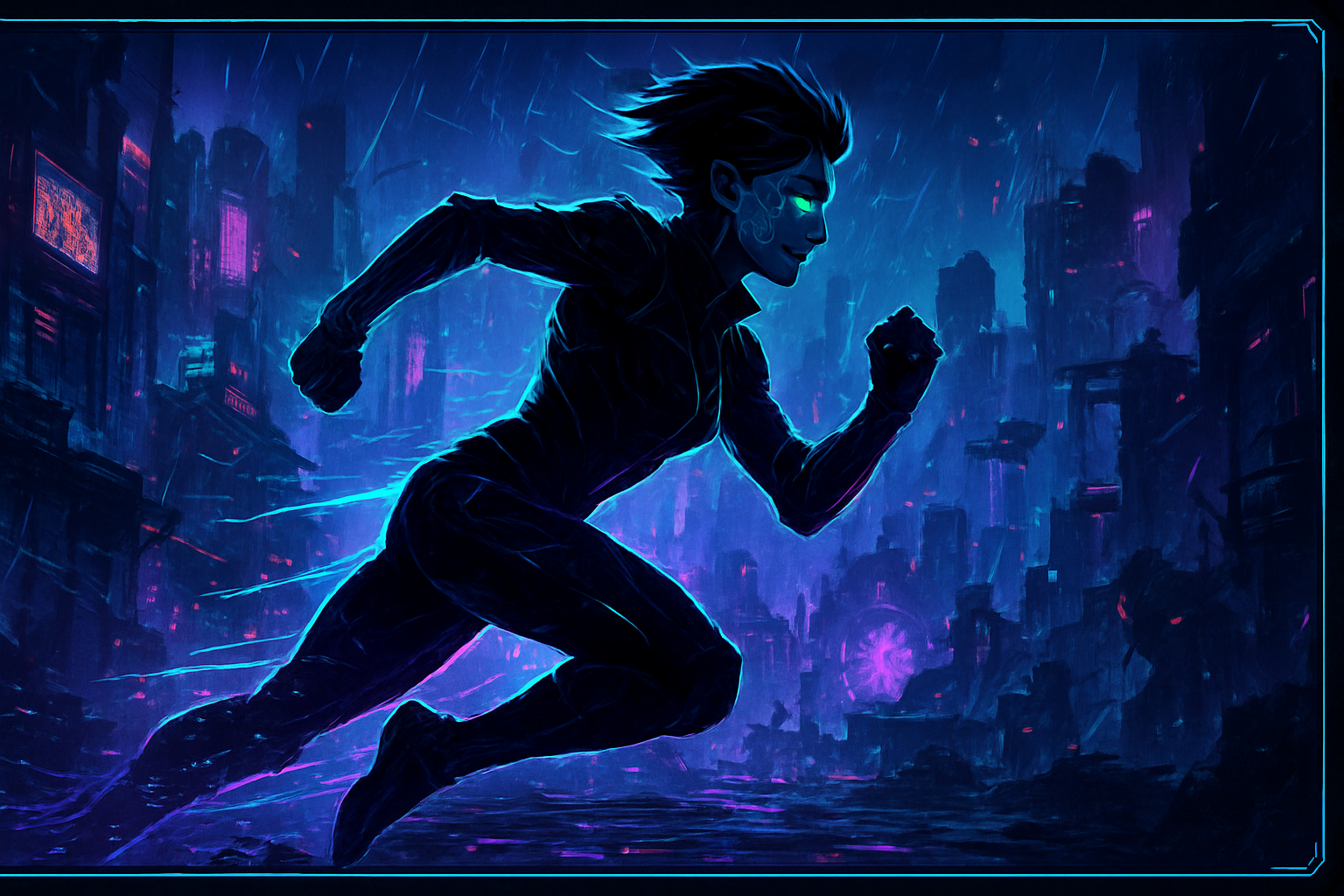 Shadow Runner - 3D Character Simulation by Jabali AI