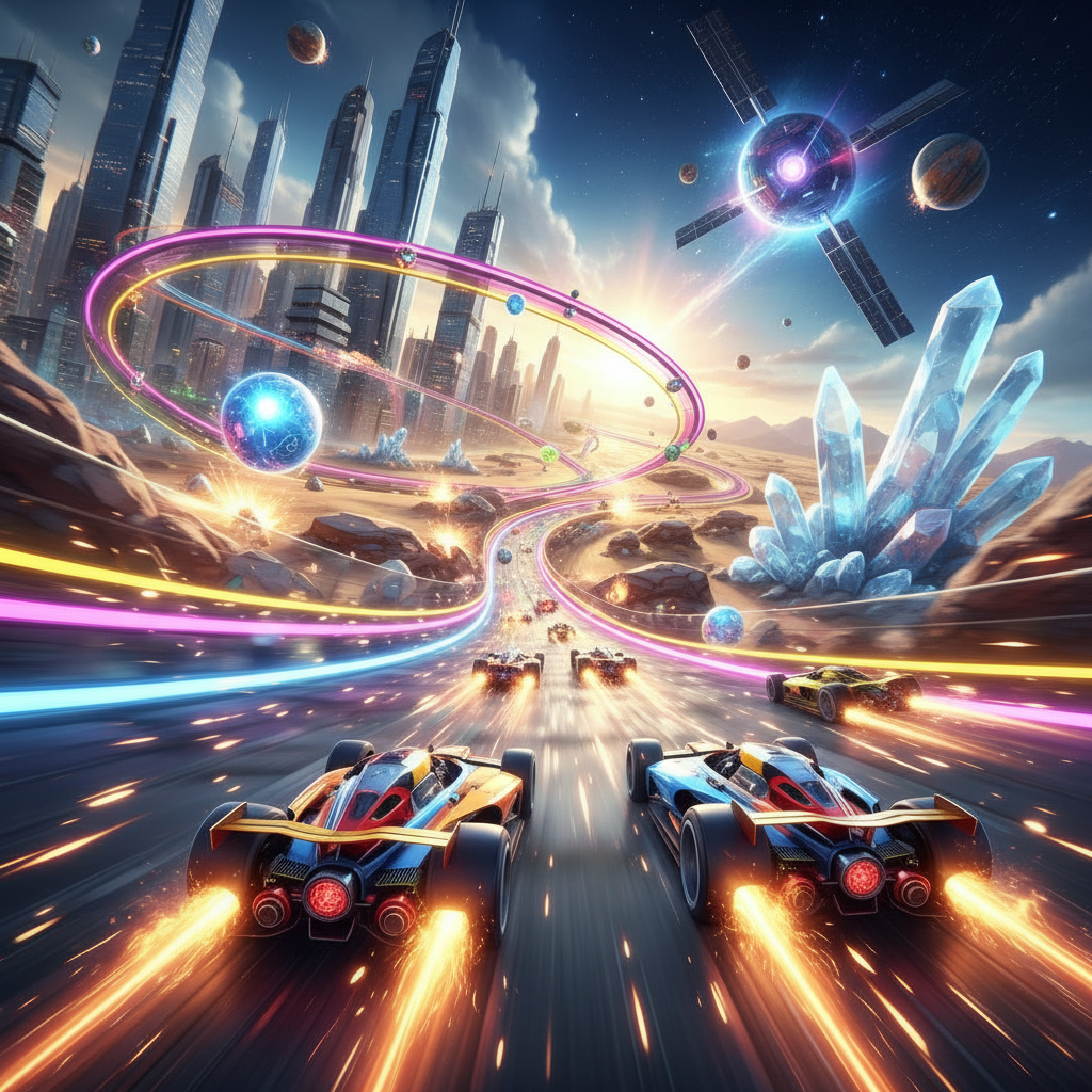 Neon Velocity: Battle Circuit - 3D Racing by Jabali AI