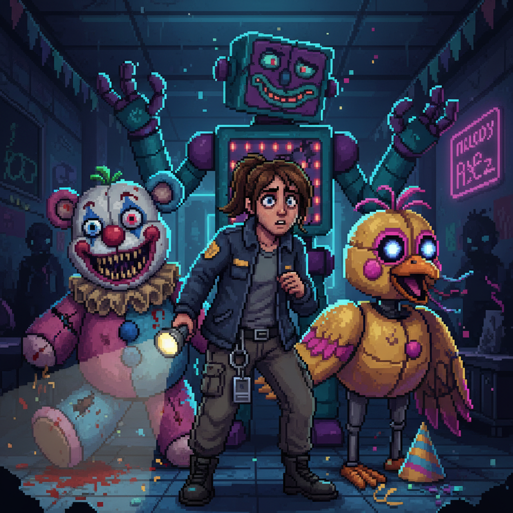 Neon Nightmare Arcade - Dungeon Crawler RPG by Jabali AI