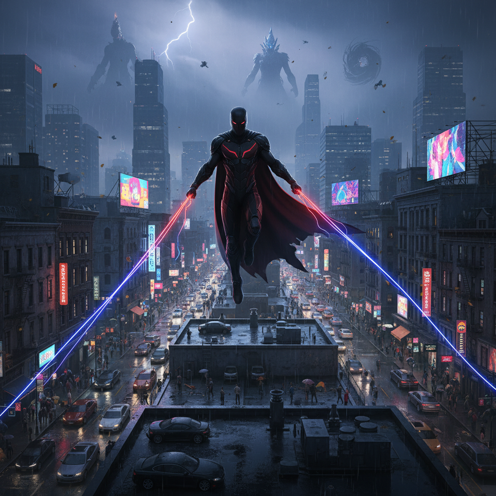 City Veil Runner - Jabali AI Poster