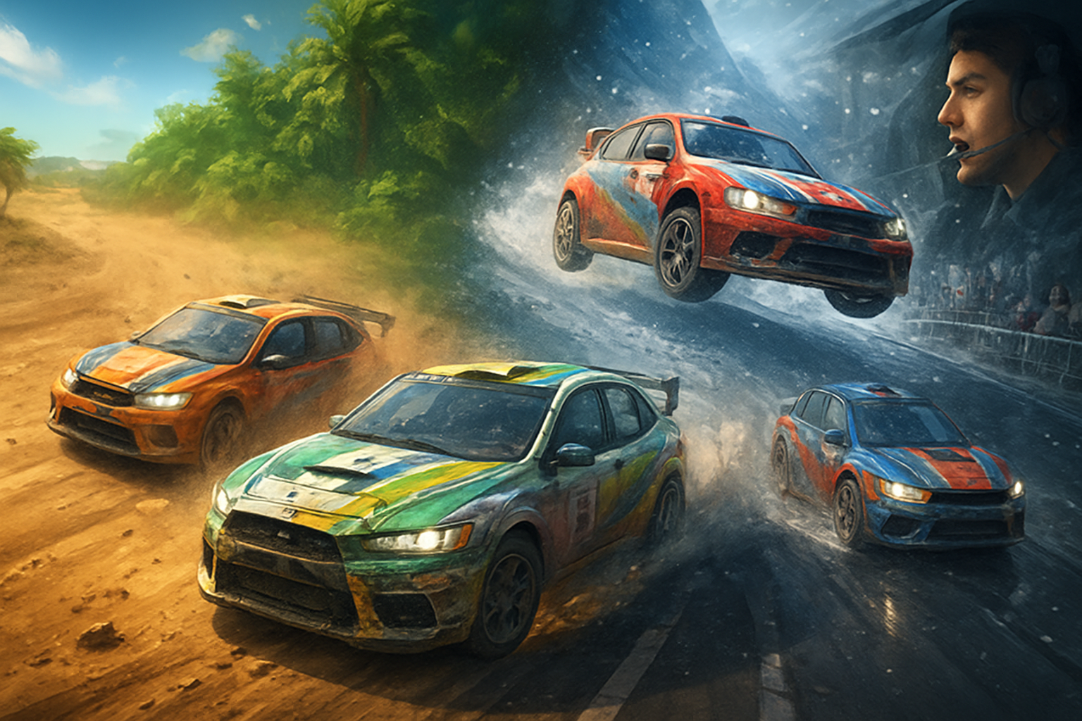 Rally Clash: Combate e Controle - 3D Racing by Jabali AI