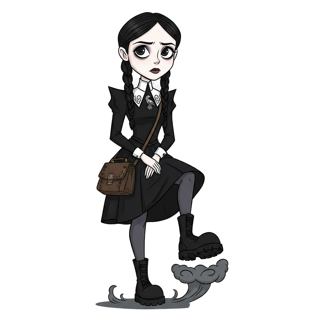 Wednesday Addams - Jabali AI Poster