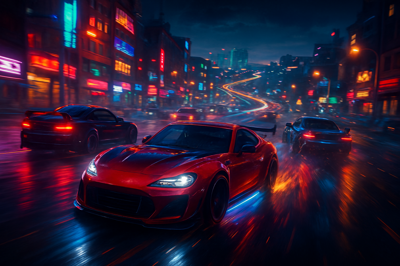 Neon Rivals: Street Combat - 3D Racing by Jabali AI