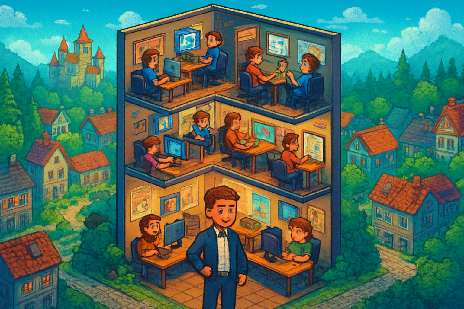 Pixel Studio Tycoon - Adventure RPG by Jabali AI