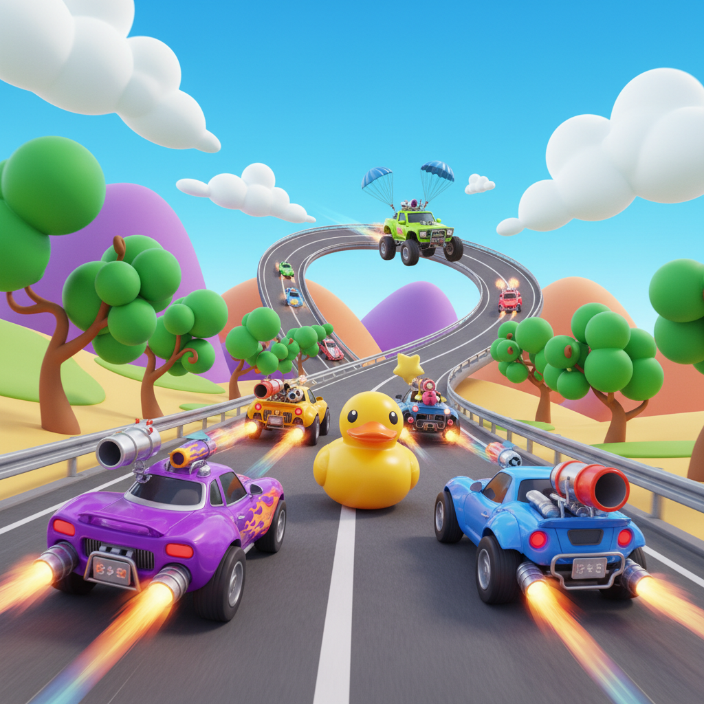 Turbo Toon Rivals - 3D Racing by Jabali AI