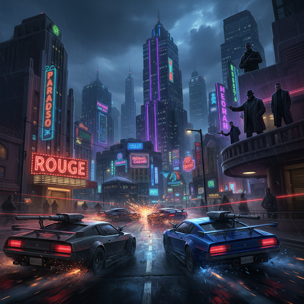 Neon Underworld Rush - 3D Racing by Jabali AI