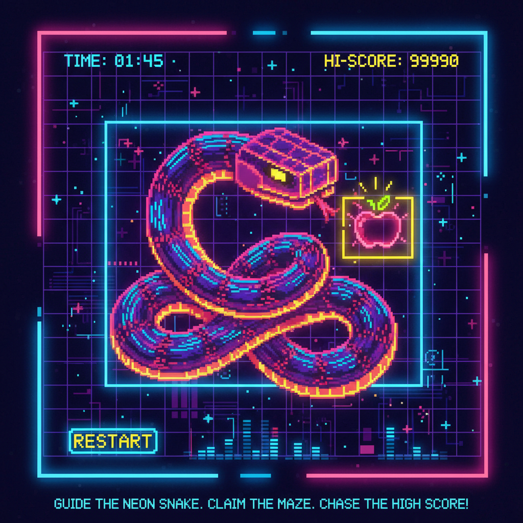 Pixel Snake Push - Grid-Based Puzzle by Jabali AI
