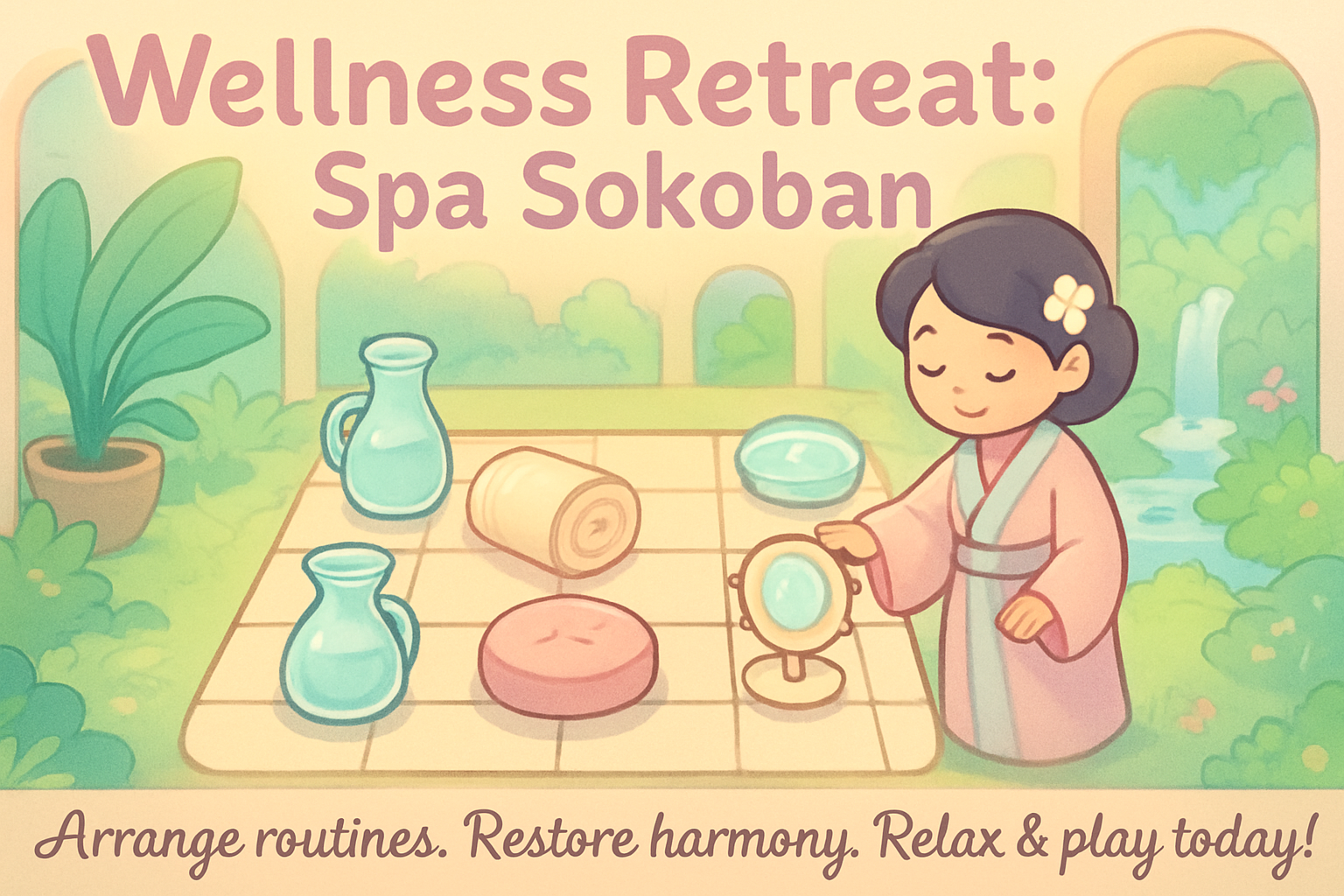 Spa Serenity Shuffle - Grid-Based Puzzle by Jabali AI