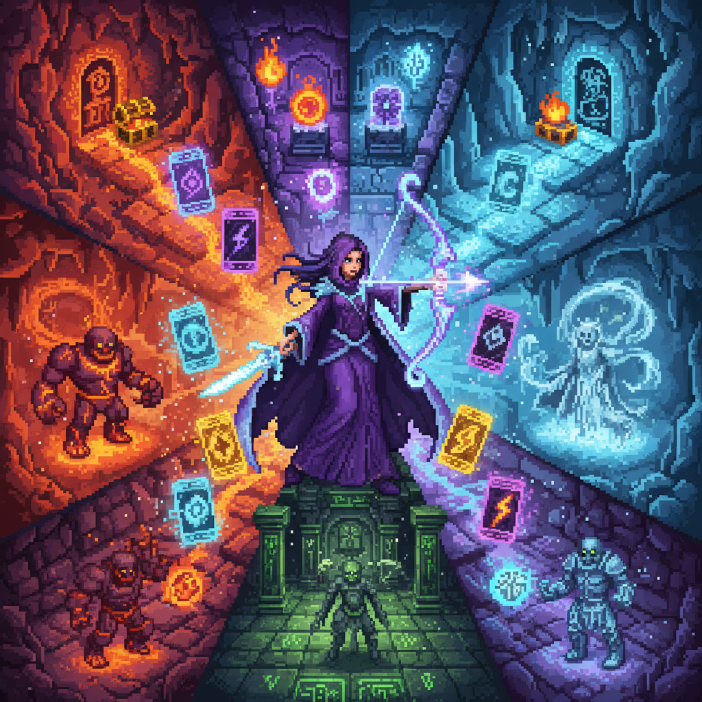 Cardbound Catacombs - Jabali AI Poster