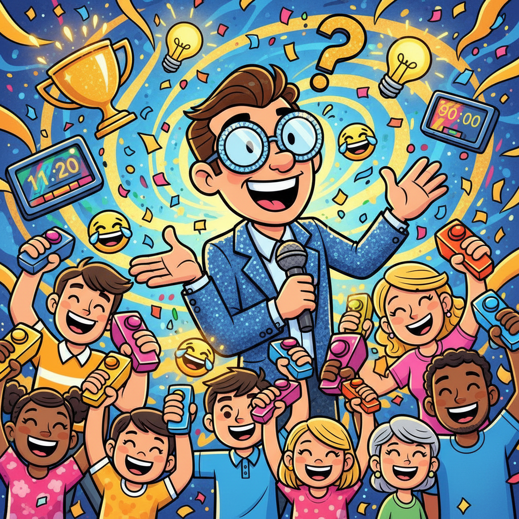 Neon Tap Showdown - Trivia Game by Jabali AI