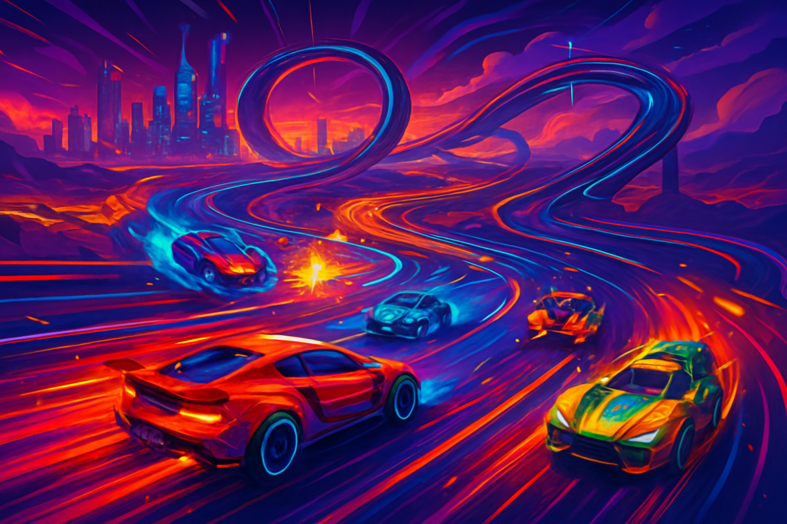 Neon Rivals: Turbo Combat - 3D Racing by Jabali AI