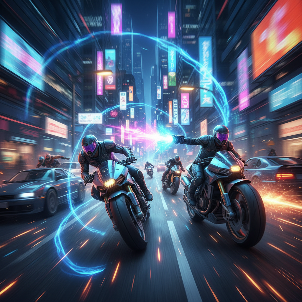 Neon Road Rivals - 3D Racing by Jabali AI