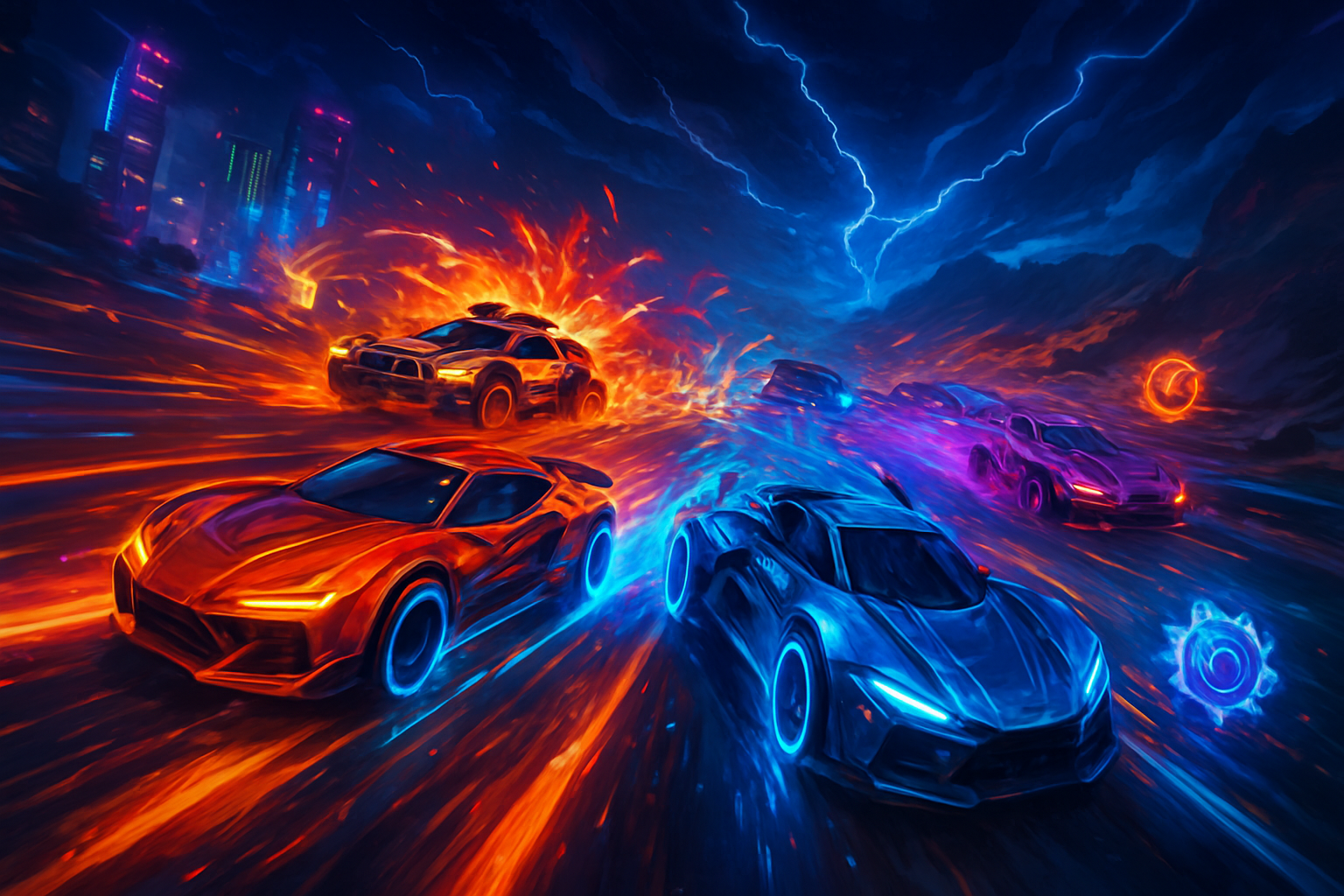 Neon Turbo Rivals - 3D Racing by Jabali AI