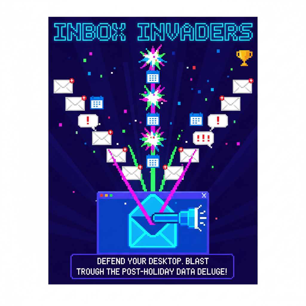 Inbox Invaders - Fixed Shooter Arcade by Jabali AI
