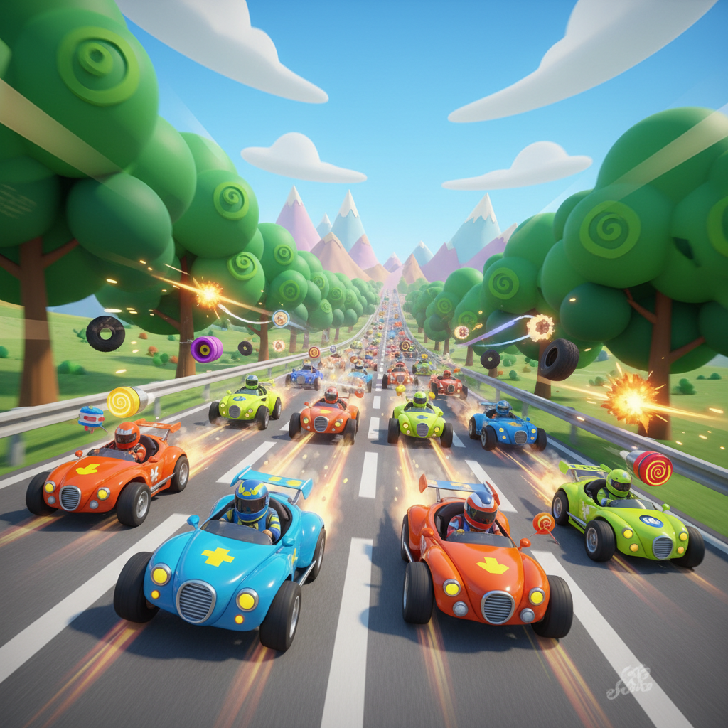 Turbo Toon Rivals - 3D Racing by Jabali AI