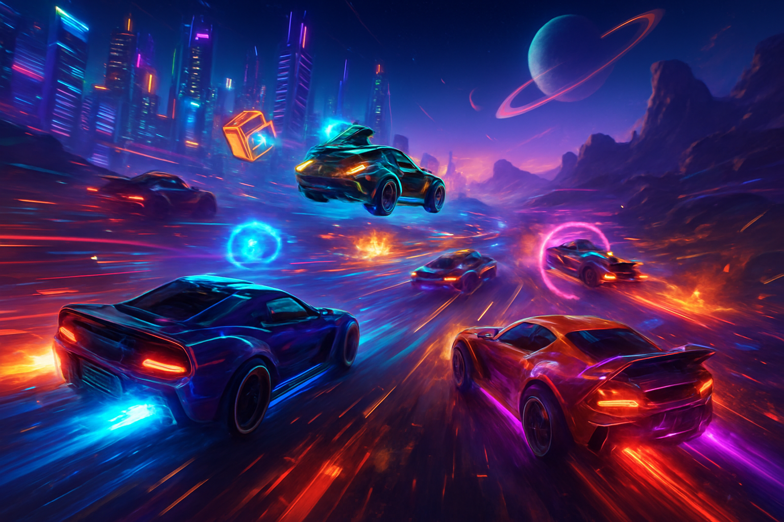 Neon Velocity: Combat Circuit - 3D Racing by Jabali AI