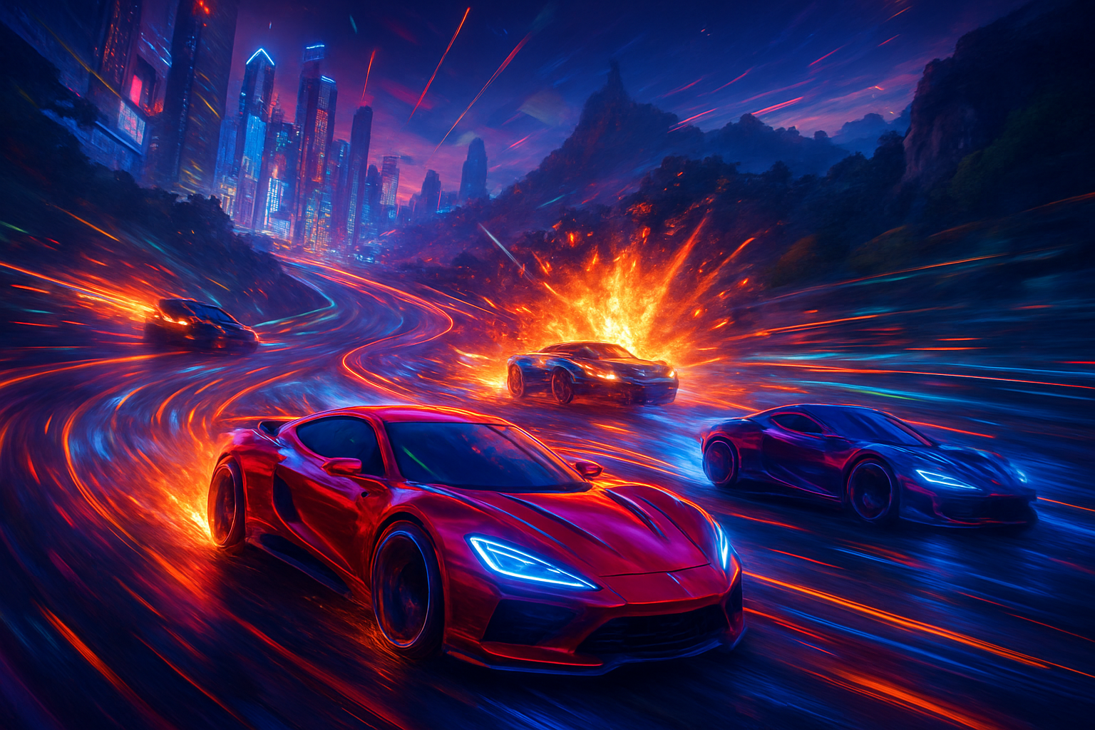 Neon Velocity: Open Circuit - 3D Racing by Jabali AI
