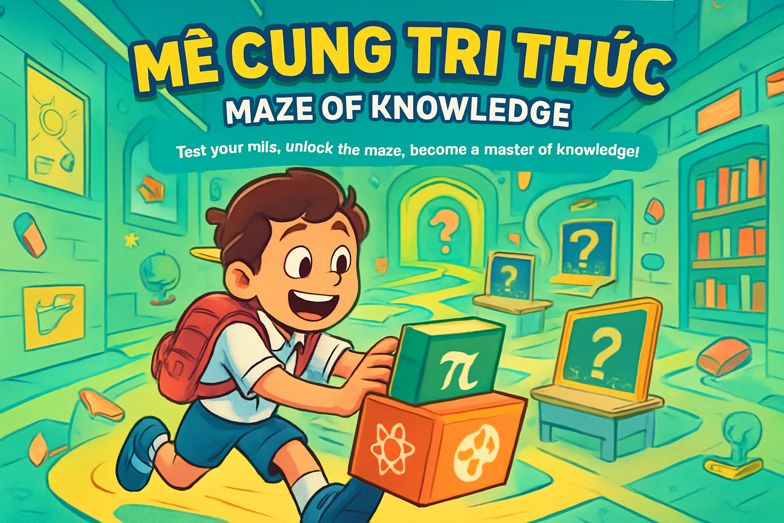 Maze of Knowledge - Grid-Based Puzzle by Jabali AI