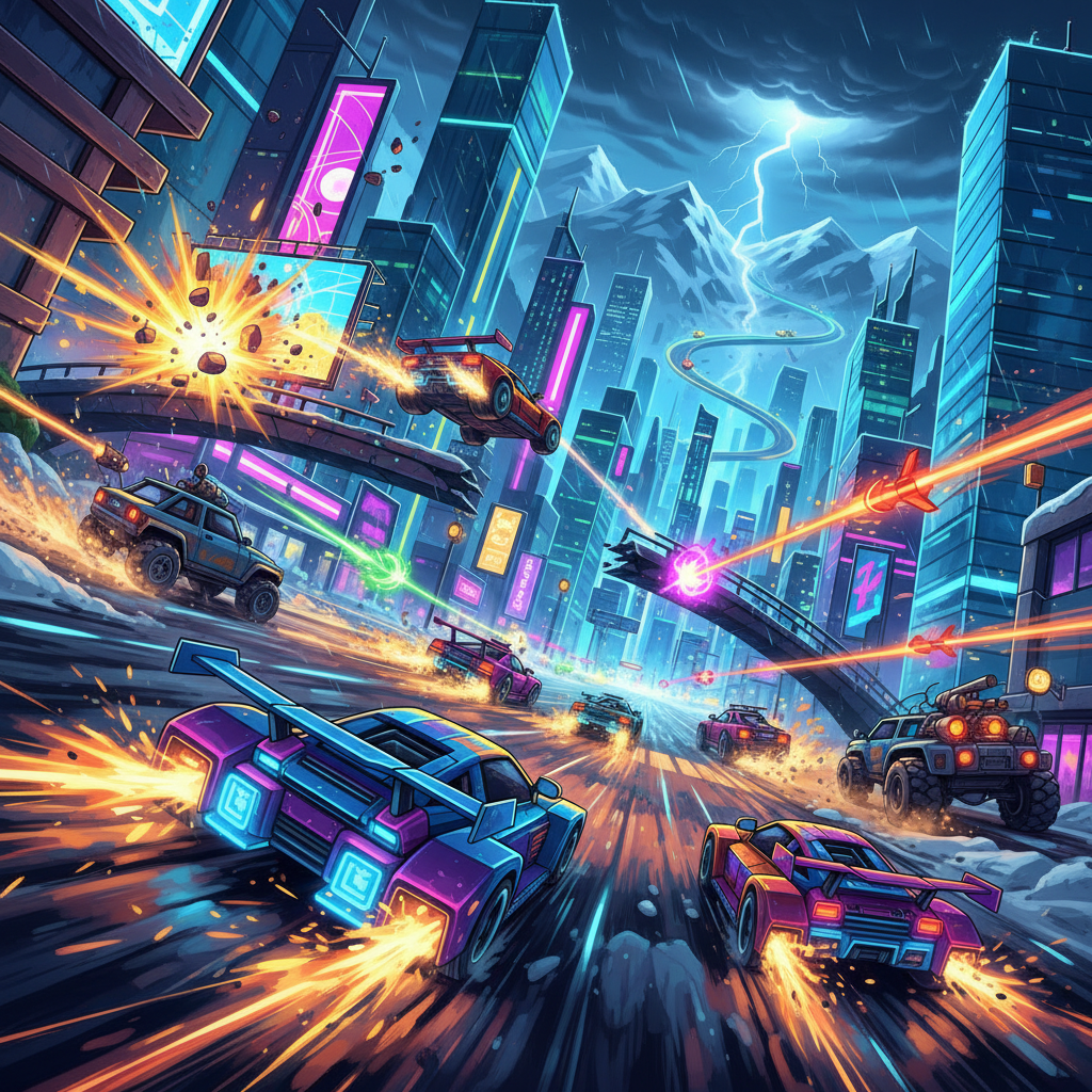 Turbo Rivals: Chaos Circuit - 3D Racing by Jabali AI