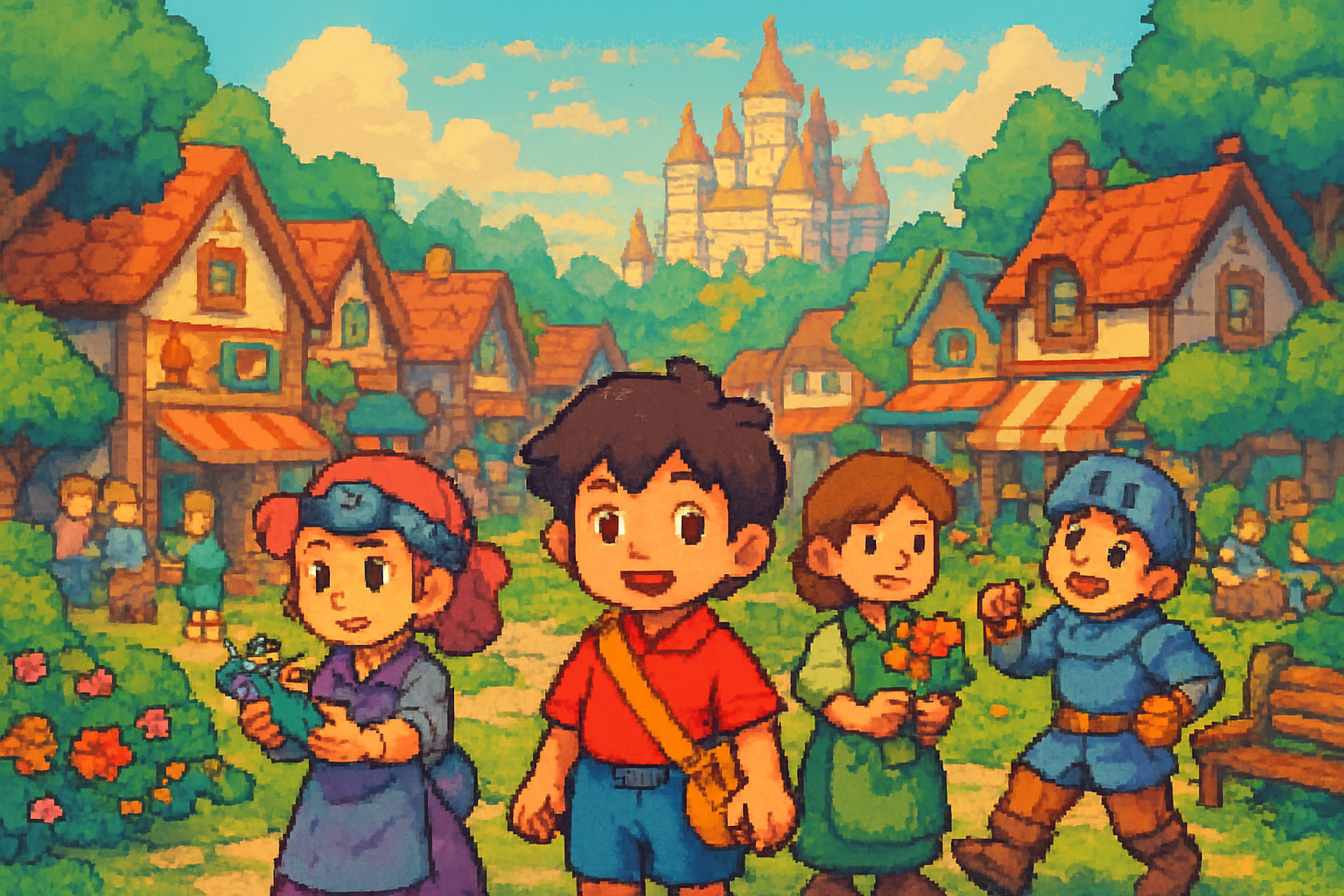 Pixel Town Tales - Adventure RPG by Jabali AI