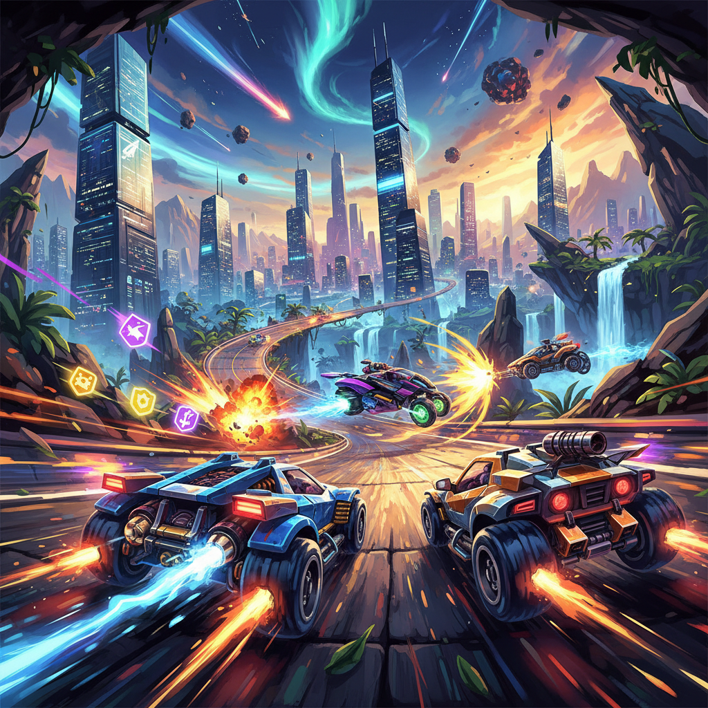Velocity Vortex: Combat Racing - 3D Racing by Jabali AI