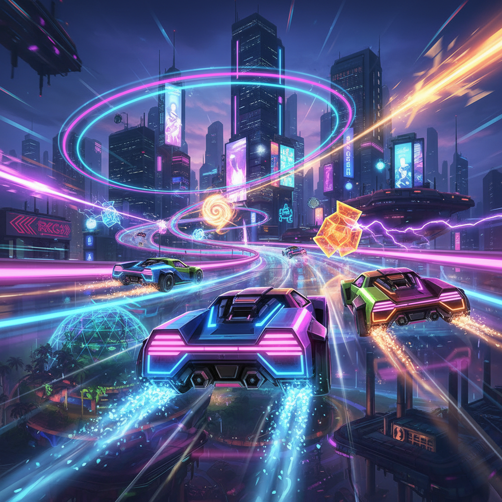 Neon Velocity: Combat Circuit - 3D Racing by Jabali AI