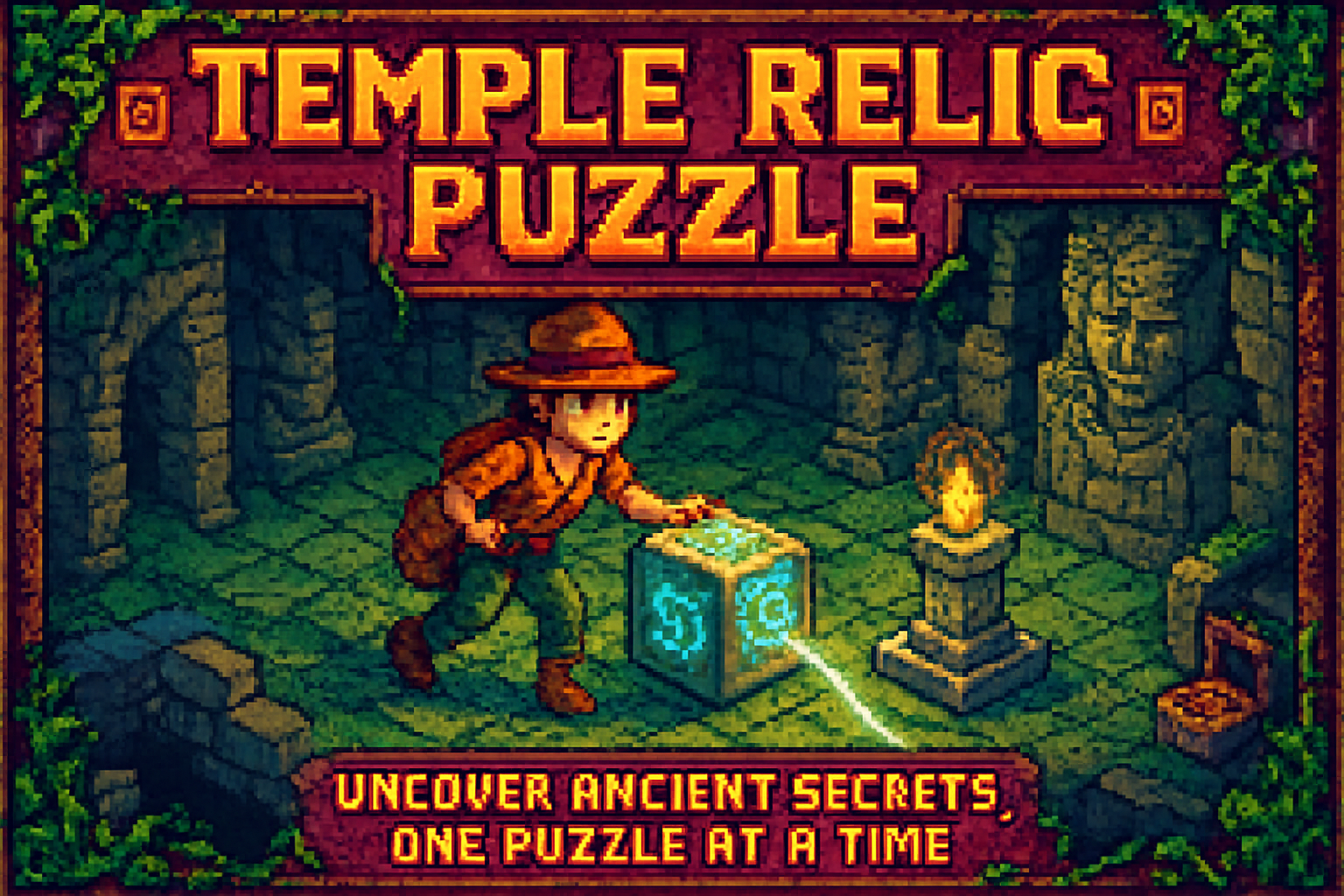 Temple Relic Puzzle - Grid-Based Puzzle by Jabali AI