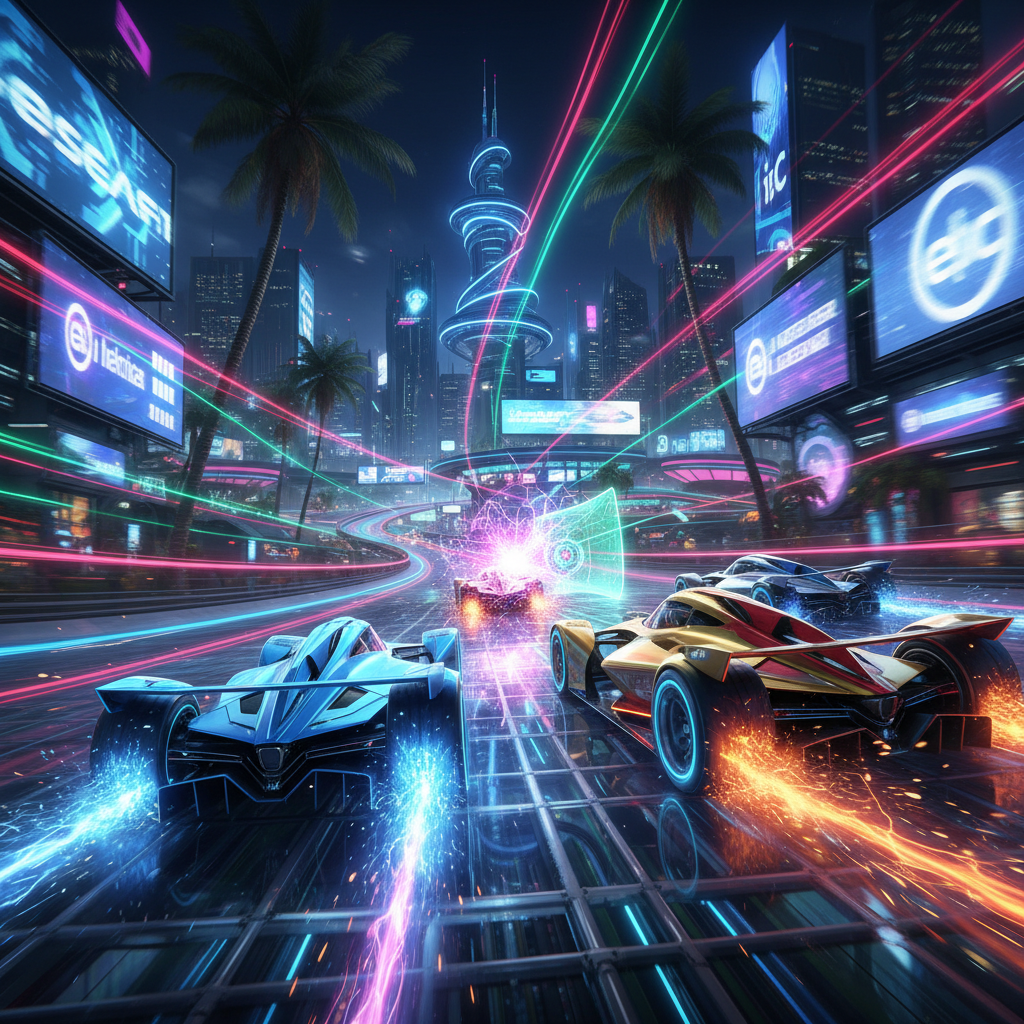 Circuit Clash: Hyperdrive - 3D Racing by Jabali AI