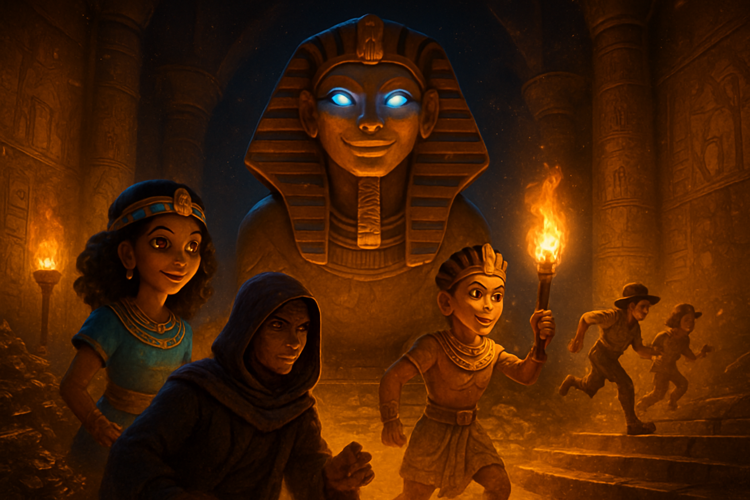Midnight Pyramid Riddles - Trivia Game by Jabali AI