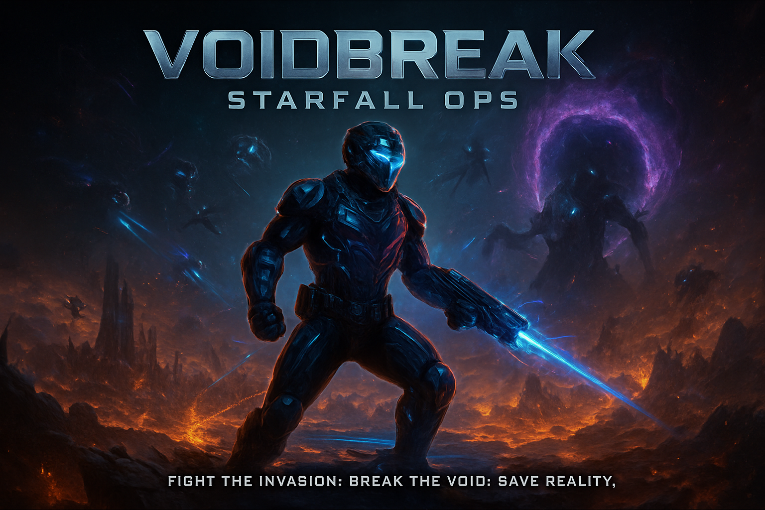 VOIDBREAK: STARFALL OPS - Strategic Defense Arcade by Jabali AI