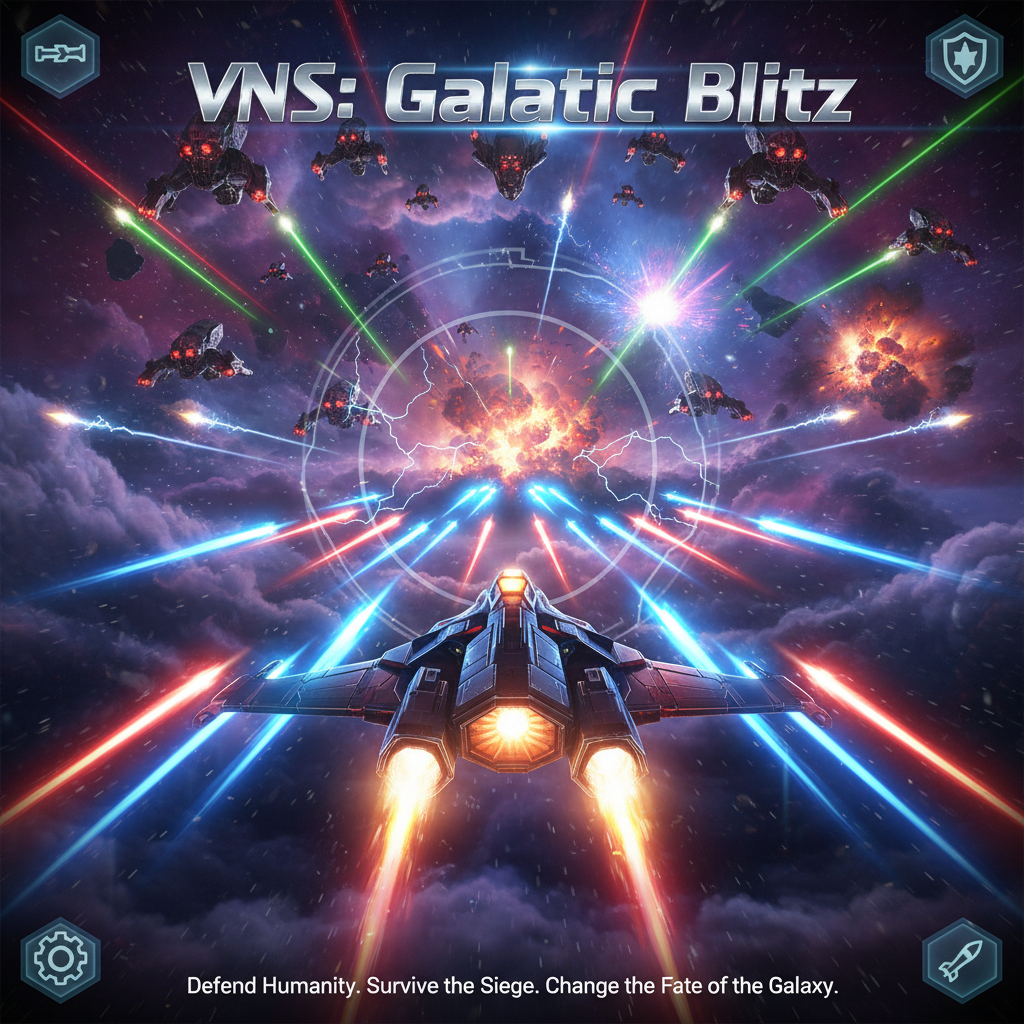 VNS: Galactic Blitz - Fixed Shooter Arcade by Jabali AI