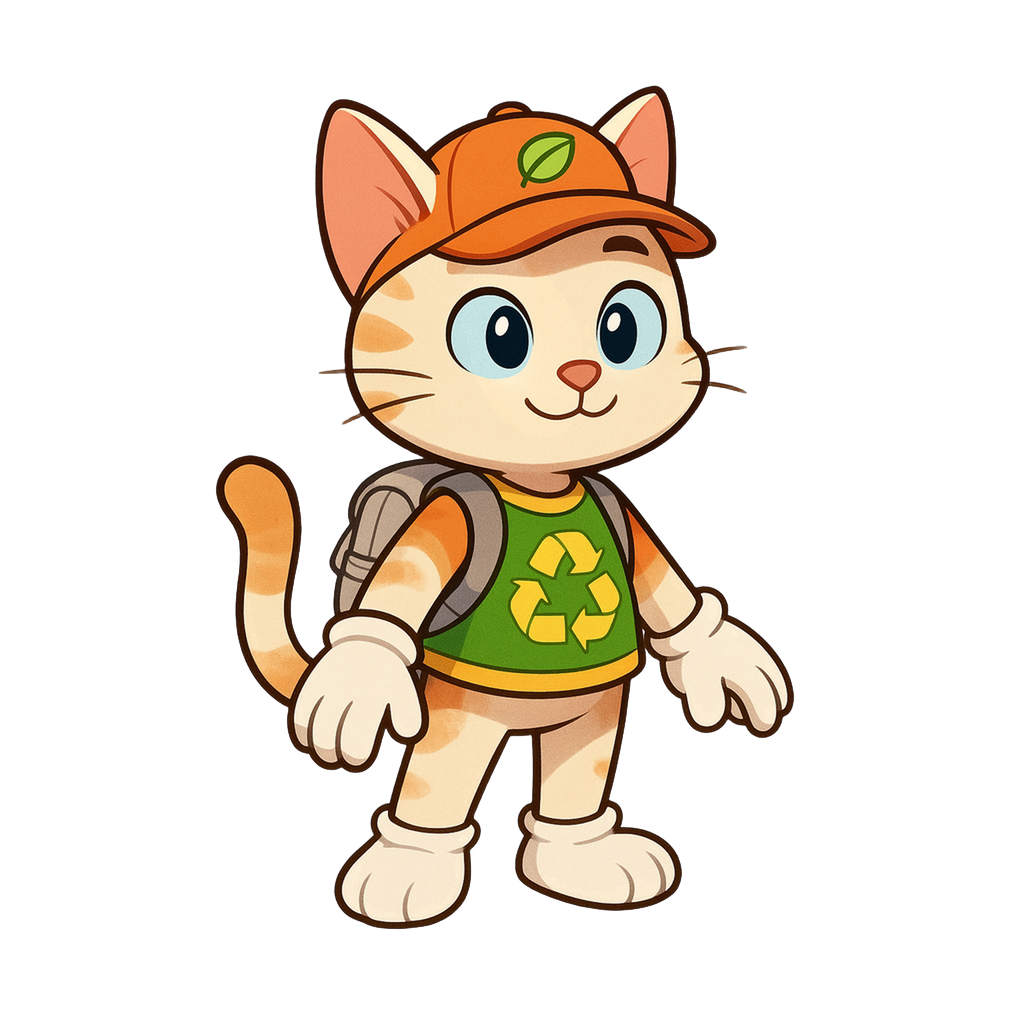 Chú Mèo Nhặt Rác - Character Life Simulation by Jabali AI