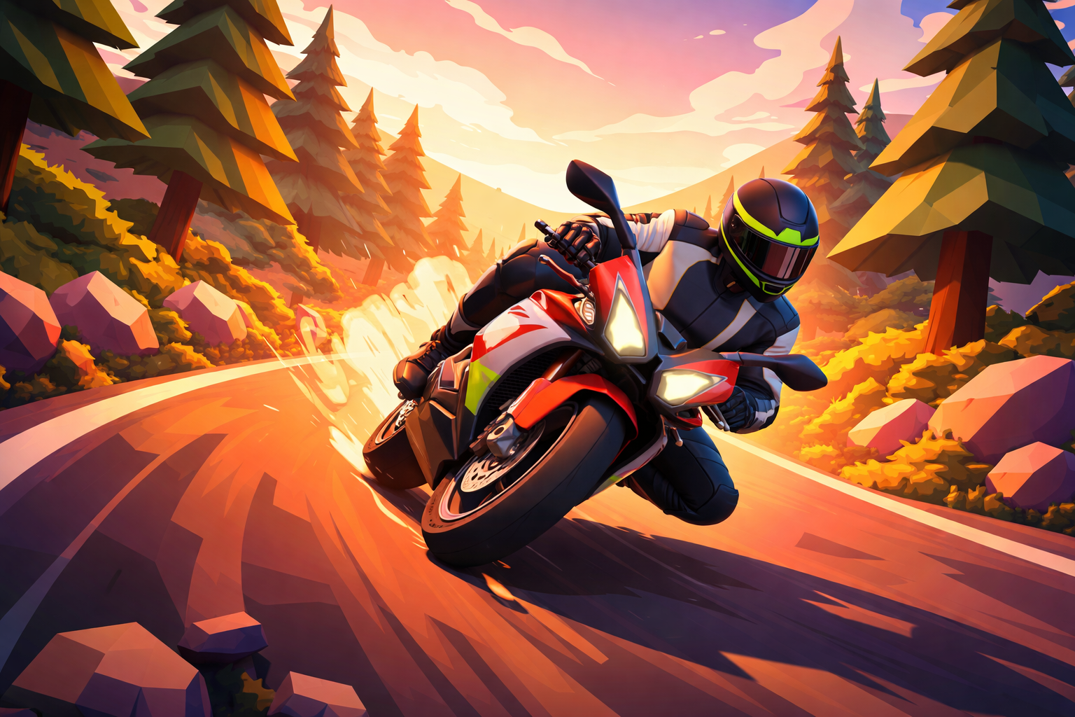 Turbo Rider 3D - Instant game by Jabali AI