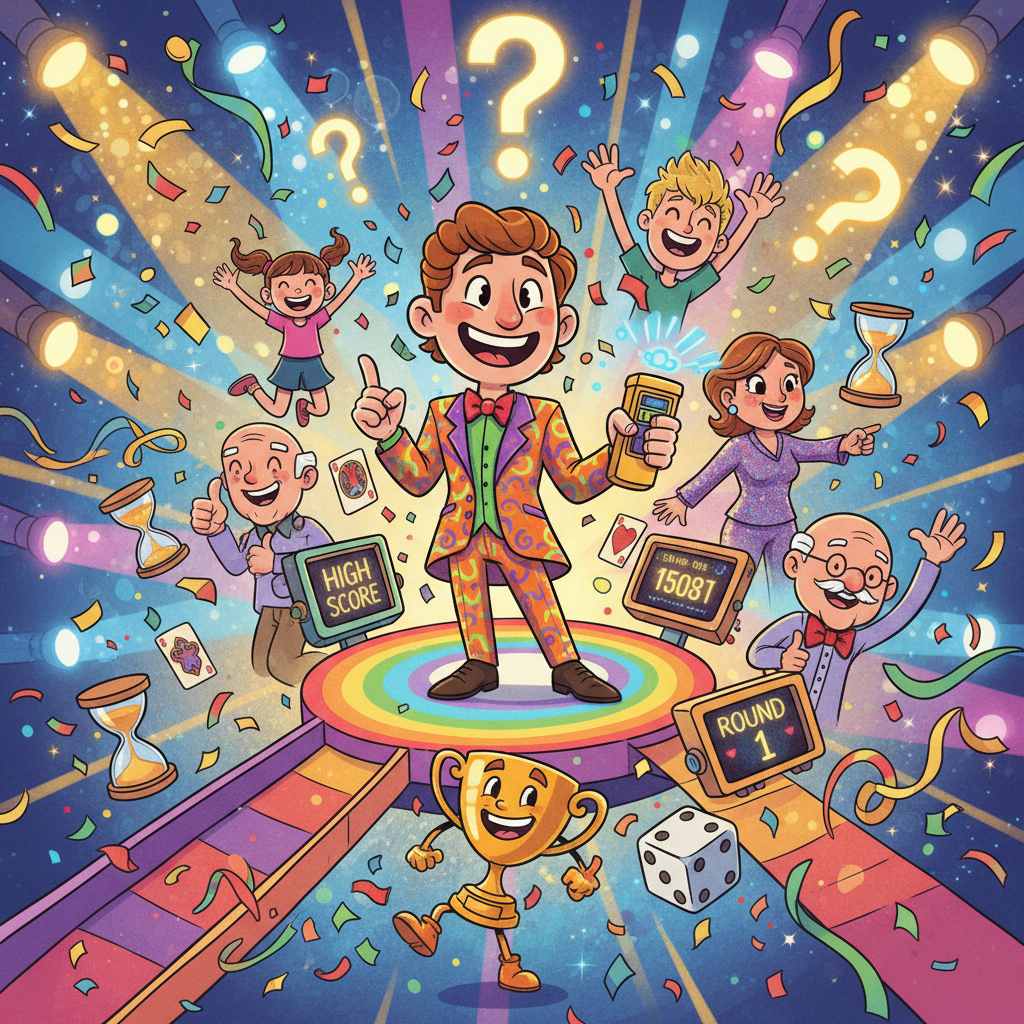 Neon Starcade Showdown - Trivia Game by Jabali AI