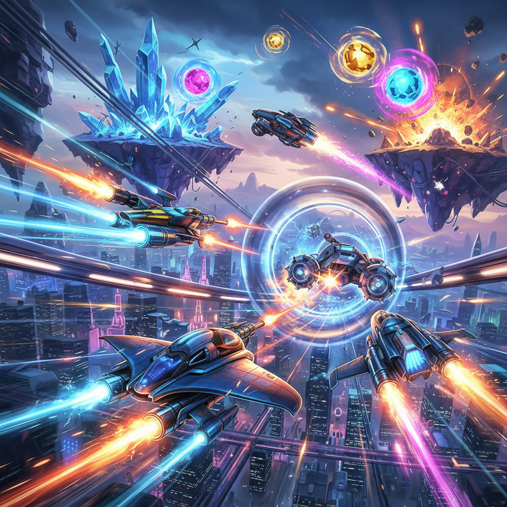 Neon Velocity: Combat Circuit - 3D Racing by Jabali AI