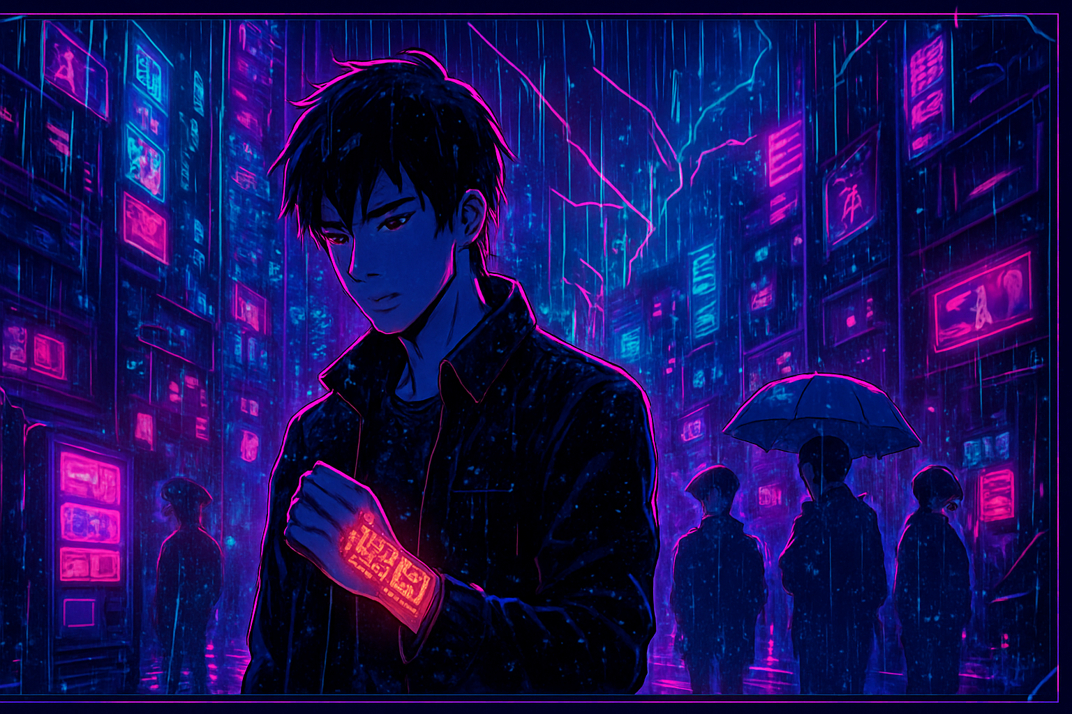 Neon Algorithms Remember - Branching Interactive Story by Jabali AI