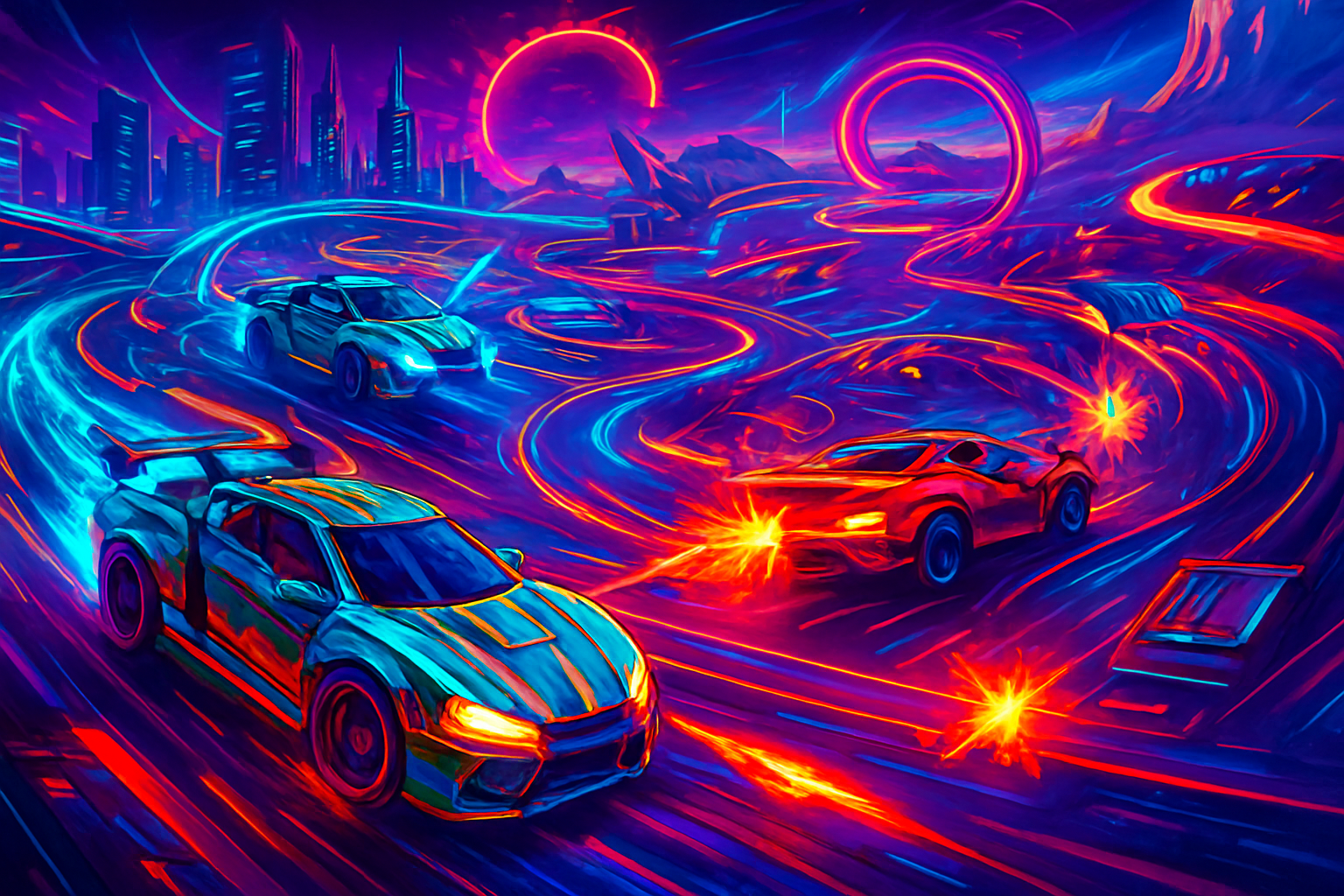 Very high speed car - 3D Racing by Jabali AI