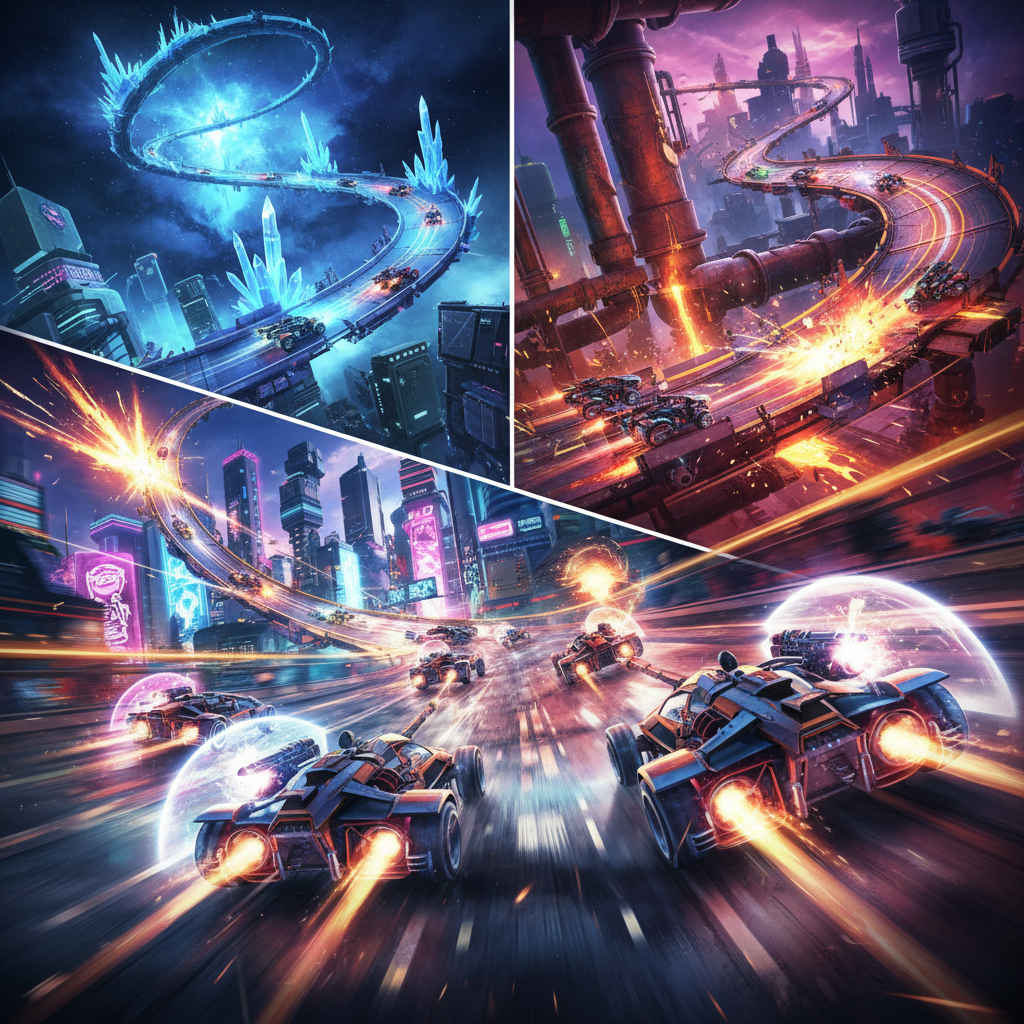 Neon Velocity: Combat Circuit - 3D Racing by Jabali AI