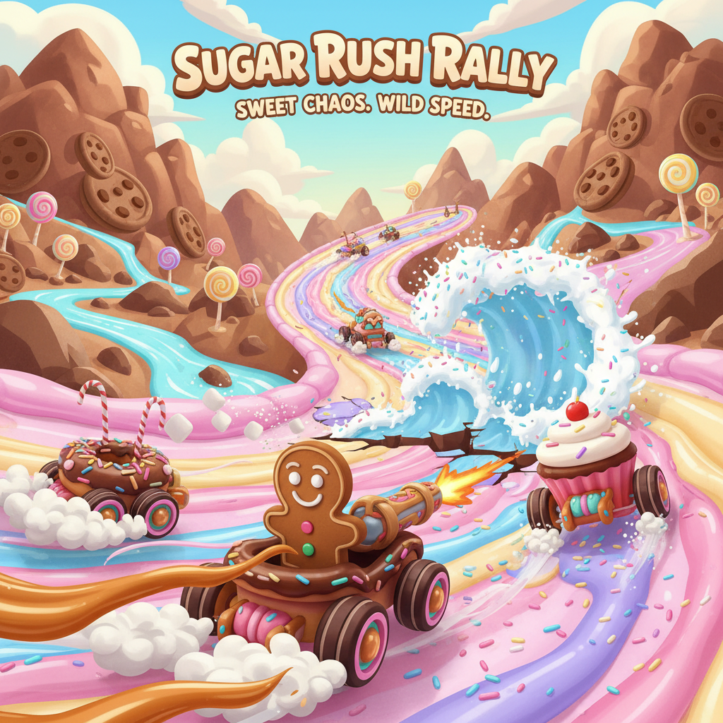 Sugary Speedway Showdown - 3D Racing by Jabali AI