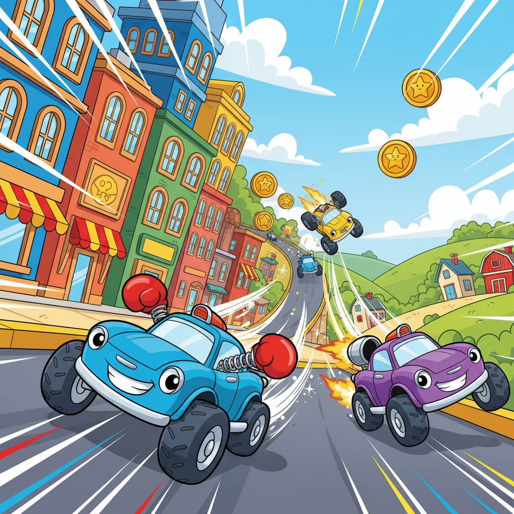 Turbo Toon Racers - 3D Racing by Jabali AI