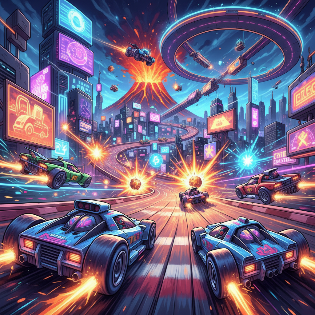 Turbo Circuit Clash - 3D Racing by Jabali AI