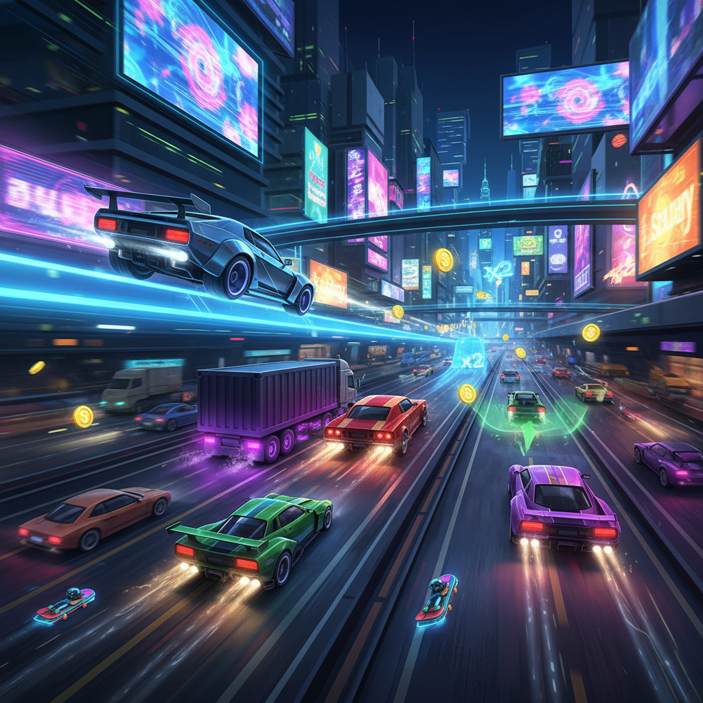 Neon Rush: Street Rivals - 3D Racing by Jabali AI