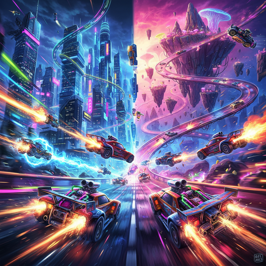 Neon Turbo Rivals - 3D Racing by Jabali AI