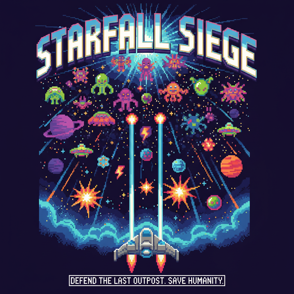 Starfall Siege - Fixed Shooter Arcade by Jabali AI