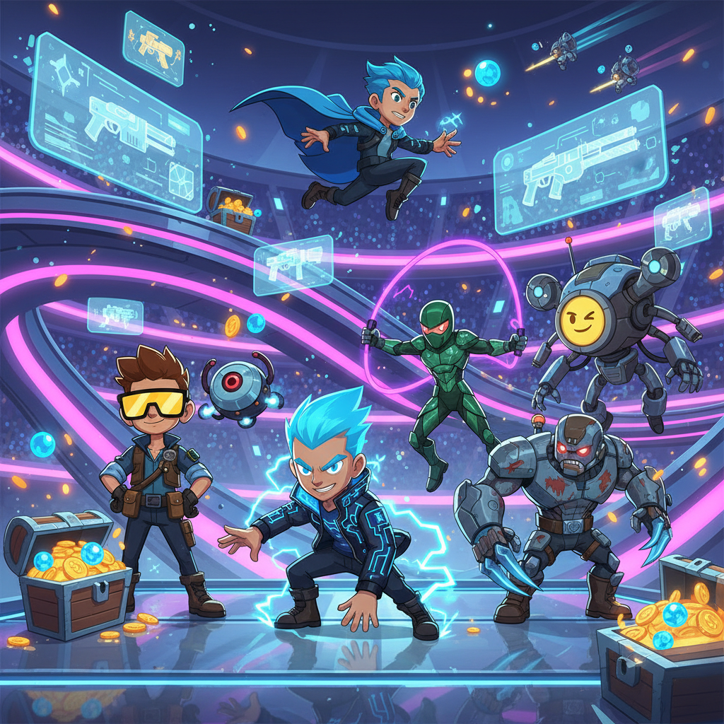 Neon Militia Showdown - Trivia Game by Jabali AI