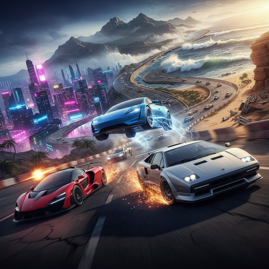 Rivals on the Edge - 3D Racing by Jabali AI