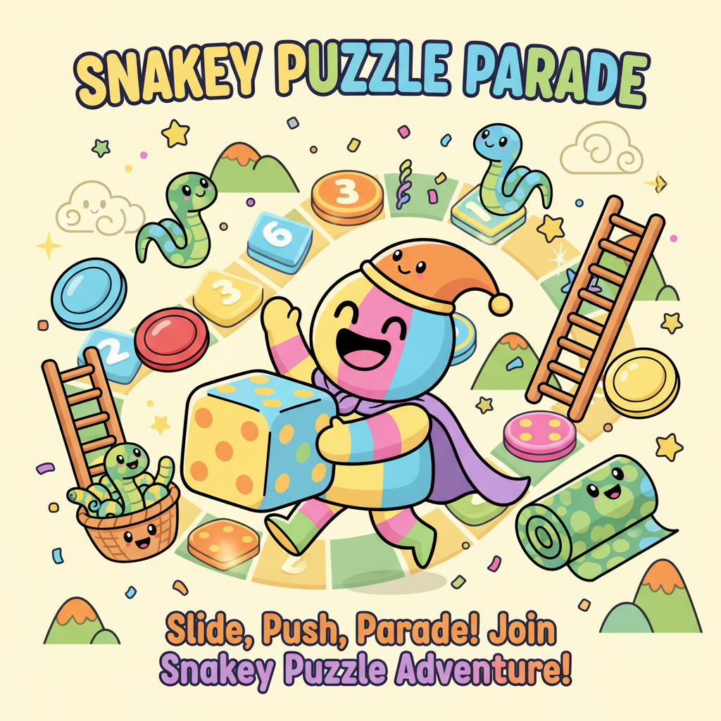 Snakey Puzzle Parade - Grid-Based Puzzle by Jabali AI