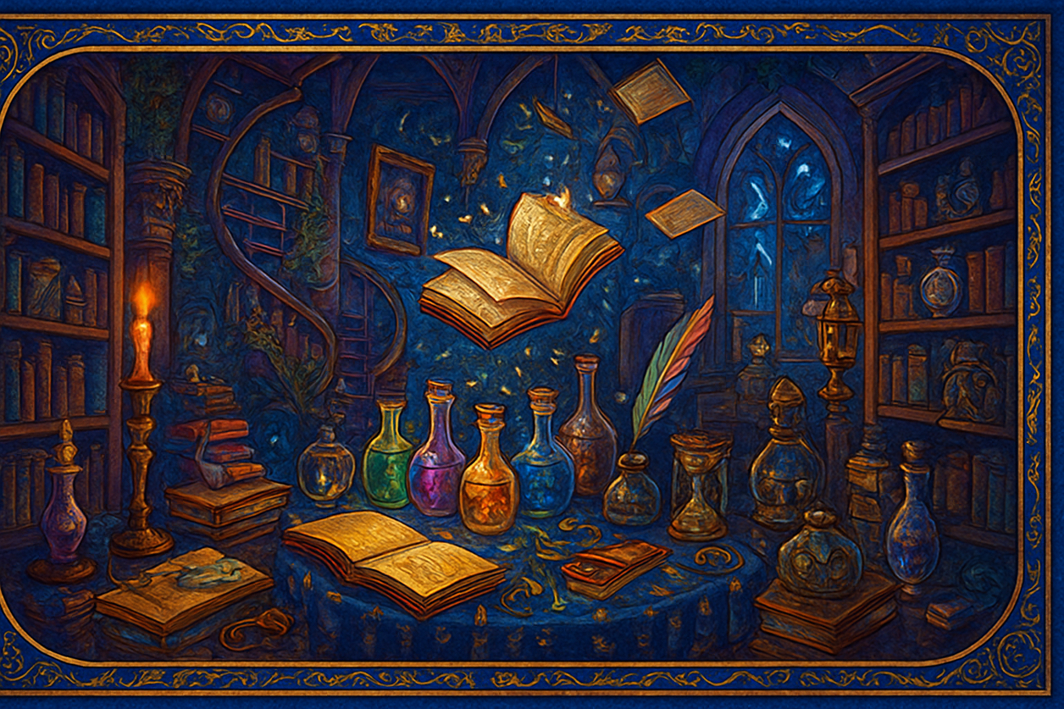 The Library of Whims and Wonders - Branching Interactive Story by Jabali AI