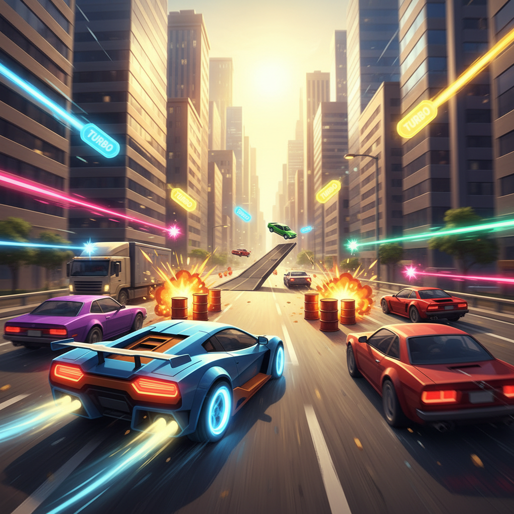 Turbo Combat Highway - 3D Racing by Jabali AI